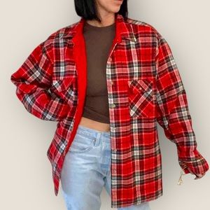 Duncun Row 100% acrylic XL plaid jacket